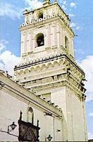 La Merced tower in Quito Ecuador