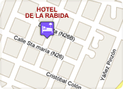 Hoteles en Quito, Hotel de La Rabida mapa