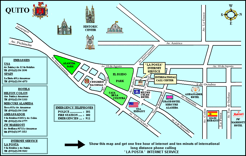 Mapa de la Ciudad de Quito