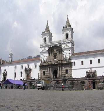 San Francisco church in Quito Ecuador