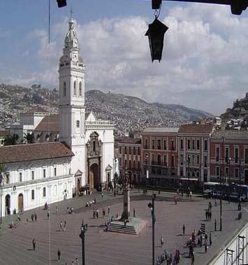 Santo Domingo church in Quito Ecuador