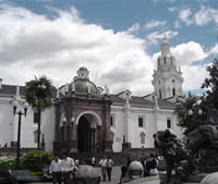 La Cathedral church in Quito Ecuador Pichincha