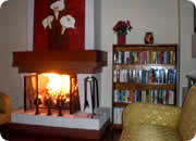 Hoteles en Quito, Hotel Casa Quito chimenea