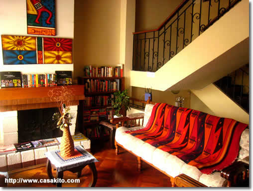 Hoteles en Quito, Hotel Casa Quito sala