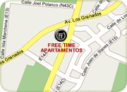 Quito hotels, Hotel Free Time Apartamentos map