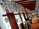 Quito resorts, Hostería San Jorge mural
