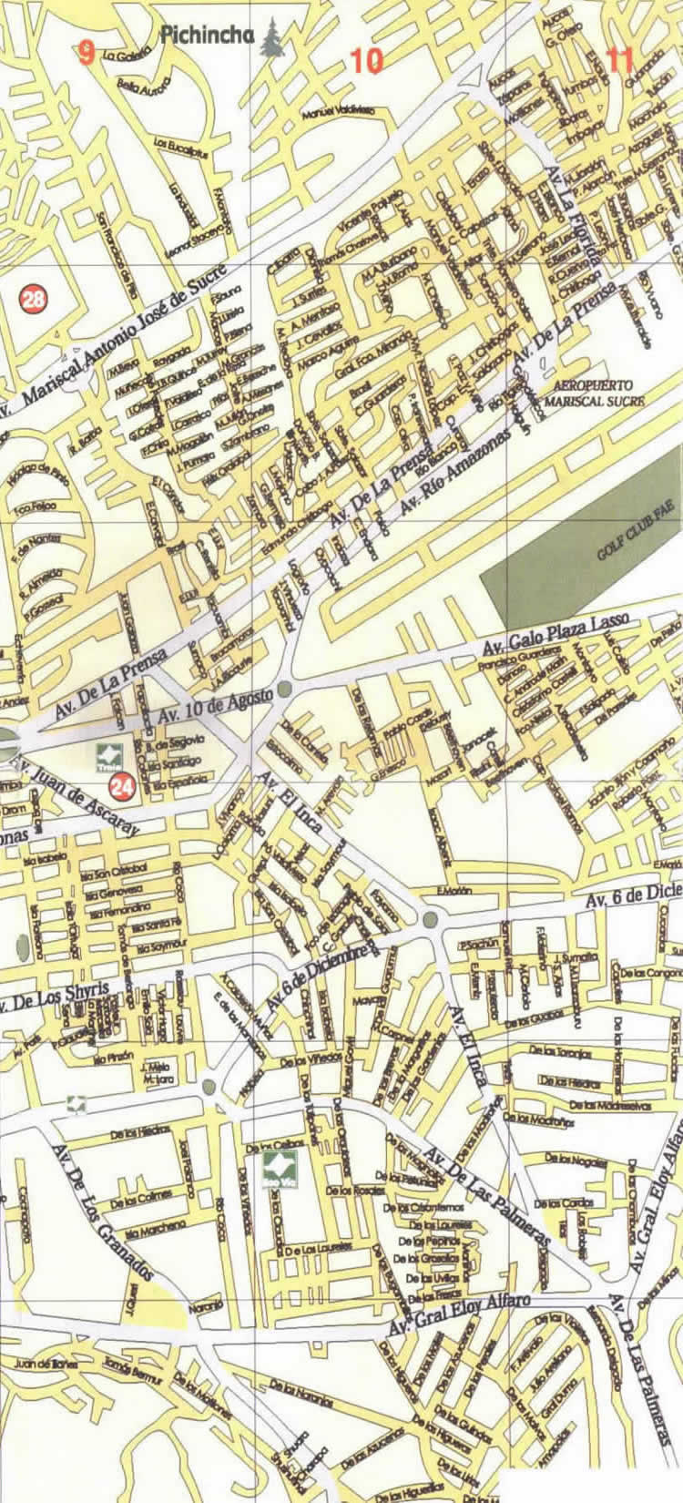 Mapa de Quito