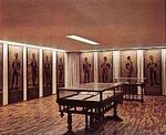 The President's hall of the Jijon y Caamaño museum of the Catholic University in Quito Pichincha Ecuador