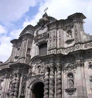 La Compania church in Quito Ecuador