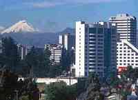 Vista del Volcan Cotopaxi desde la ciudad de Quito